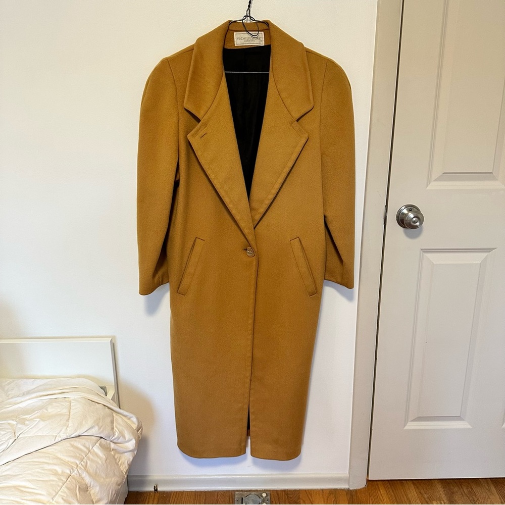 Vintage Wool Coat Mustard Yellow 🍂